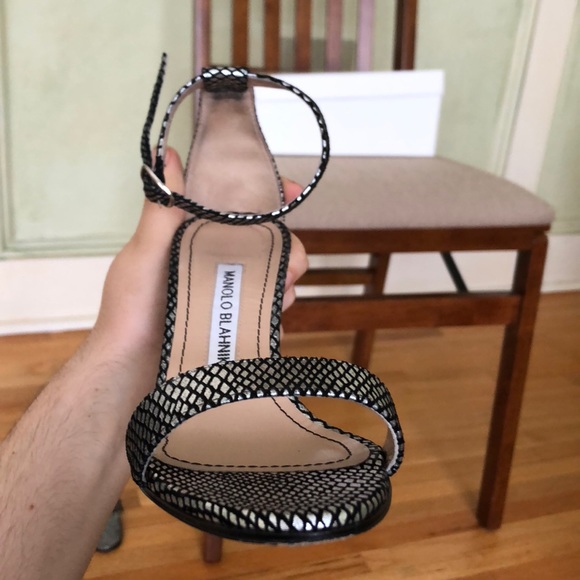 Manolo Blahnik Silverback Heels Worn Twice - Picture 3 of 7